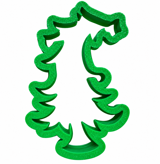 Grinch Whoville Inspired Leaning Christmas Tree Cookie Cutter, Christmas Cookie